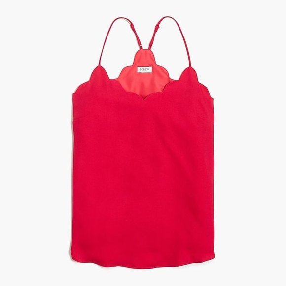 J.CREW Pink Scalloped Cami Tank Top sz 4 NEW NWT - Picture 11 of 11
